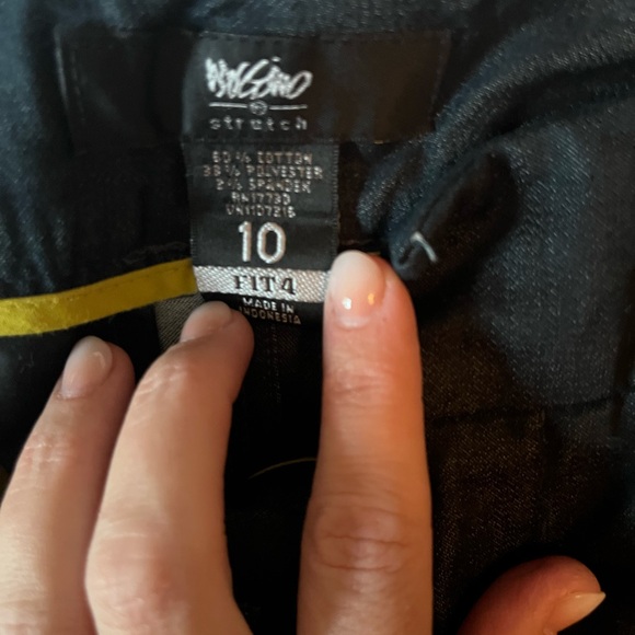 Chambray/jean stretch crop pants, Mossimo size 10 - Picture 2 of 2